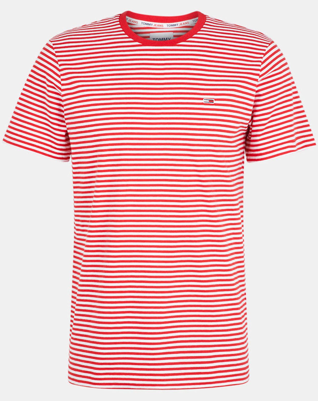 Tommy Jeans T-Shirt Tommy Classics rayé blanc/rouge
