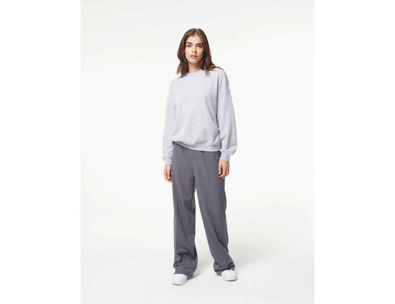 Pantalon palazzo gris foncé