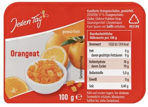 Jeden Tag Orangeat