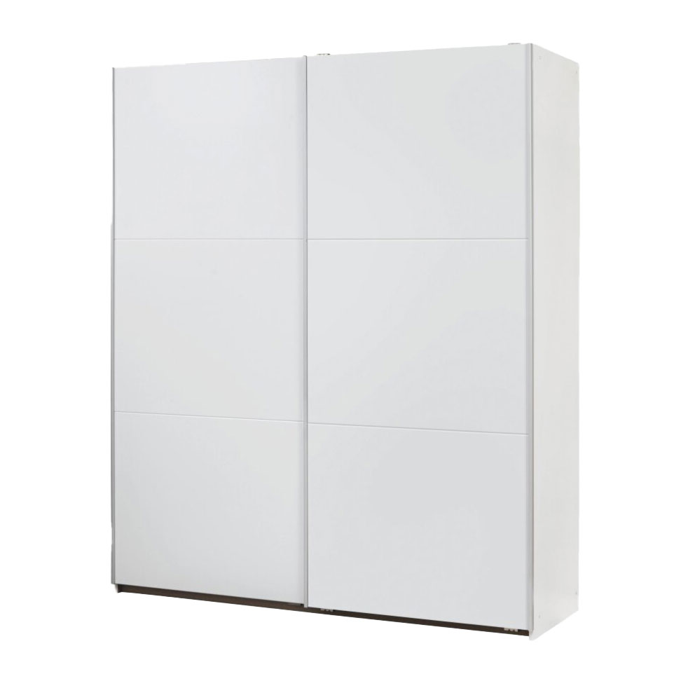 Schwebetürenschrank - alpinweiß - 2-türig - 175 cm breit