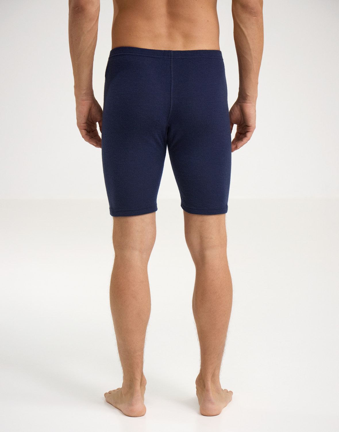 Lange boxershort van merinowol met gulp voor heren