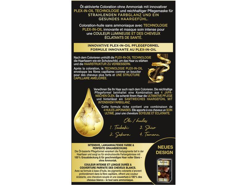 Syoss oleo intense Haarcoloration Oleo Intense 5-77 Glänzen Dauerhafte Haarfarbe mit pflegenden Ölen