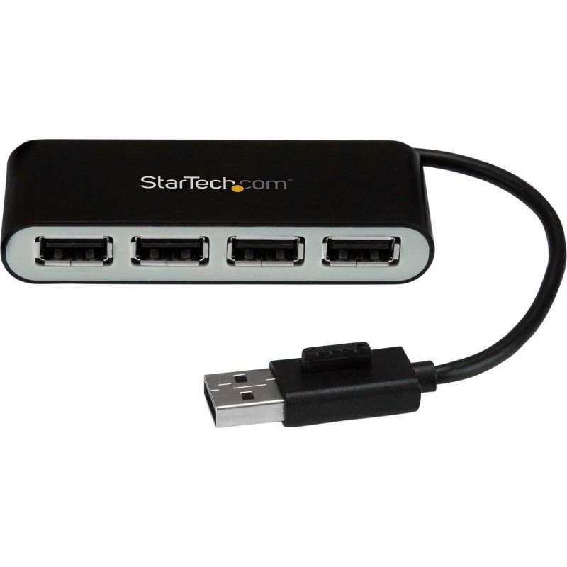 Hub USB 2.0 portable à 4 ports avec câble intégré StarTech
