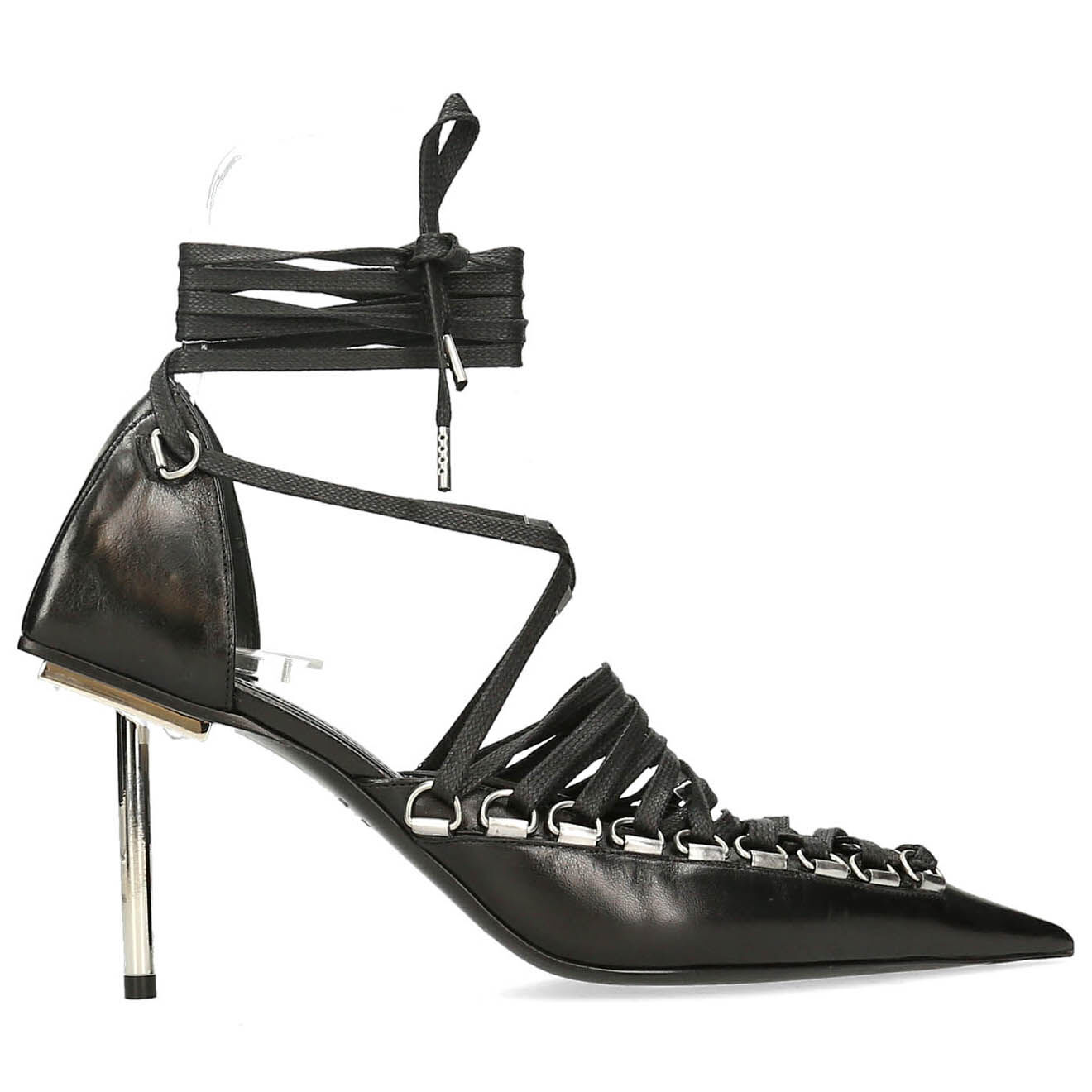 Balenciaga Escarpins en Cuir Corset noires - Talon 8 cm
