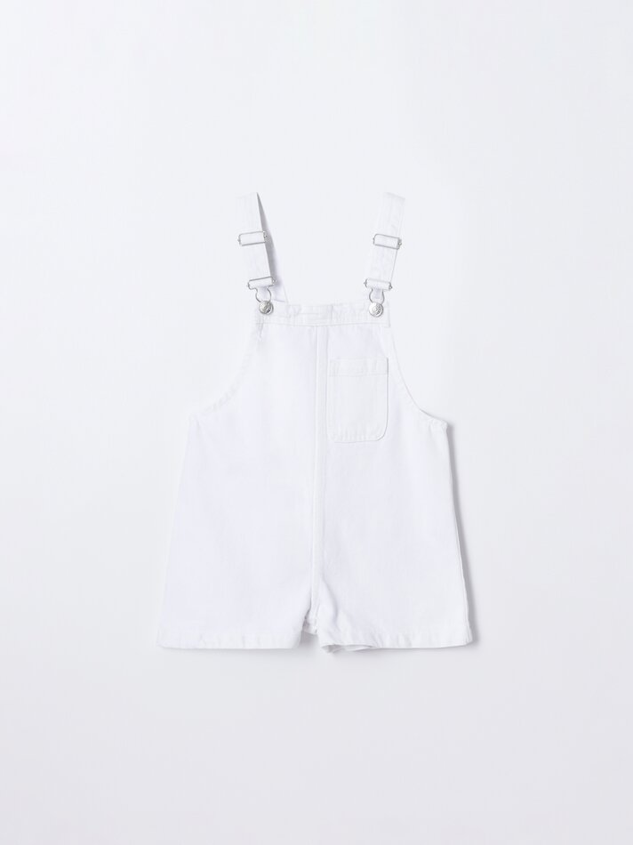 Macacão jeans - Branco
