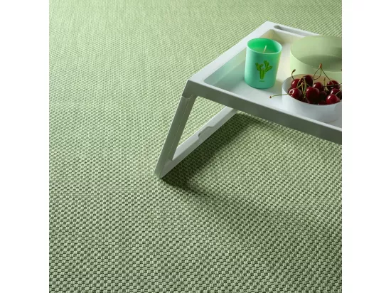 Tapis extérieur 200x280 tissé kilim vert EXTUNI