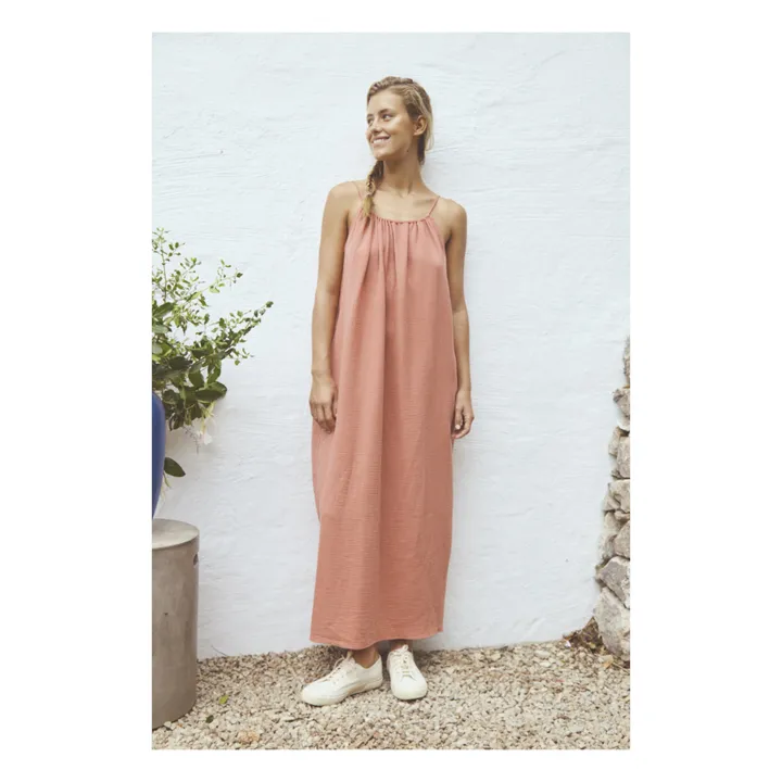Anja Paris Robe Gaze de Coton | Orange Rouille