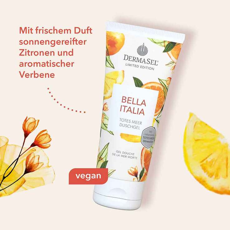 Dermasel Totes Meer Duschgel Bella Italia limited Edition, 100 ml