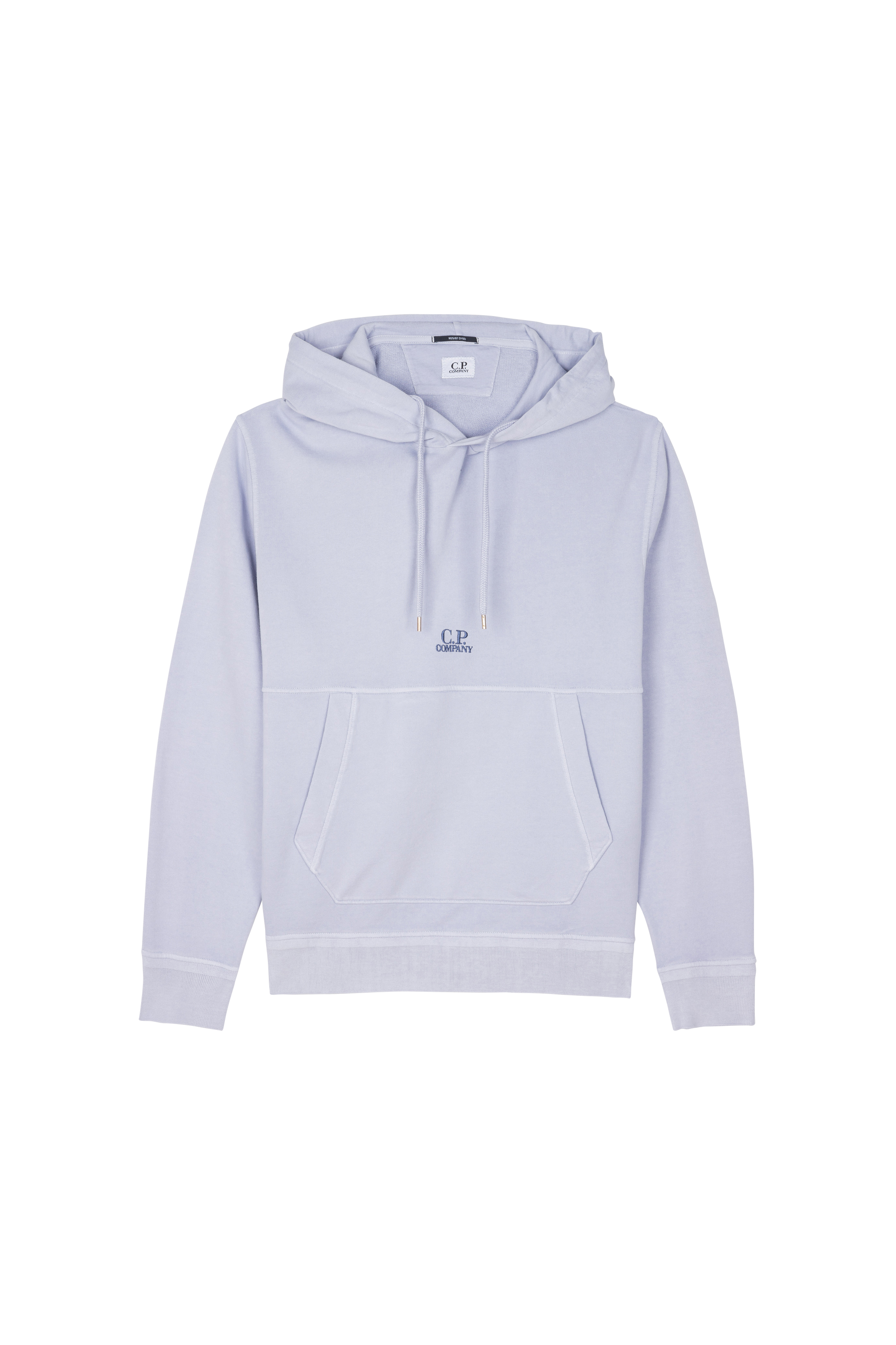 C.P. COMPANY hoodie cotton fleece Bleu