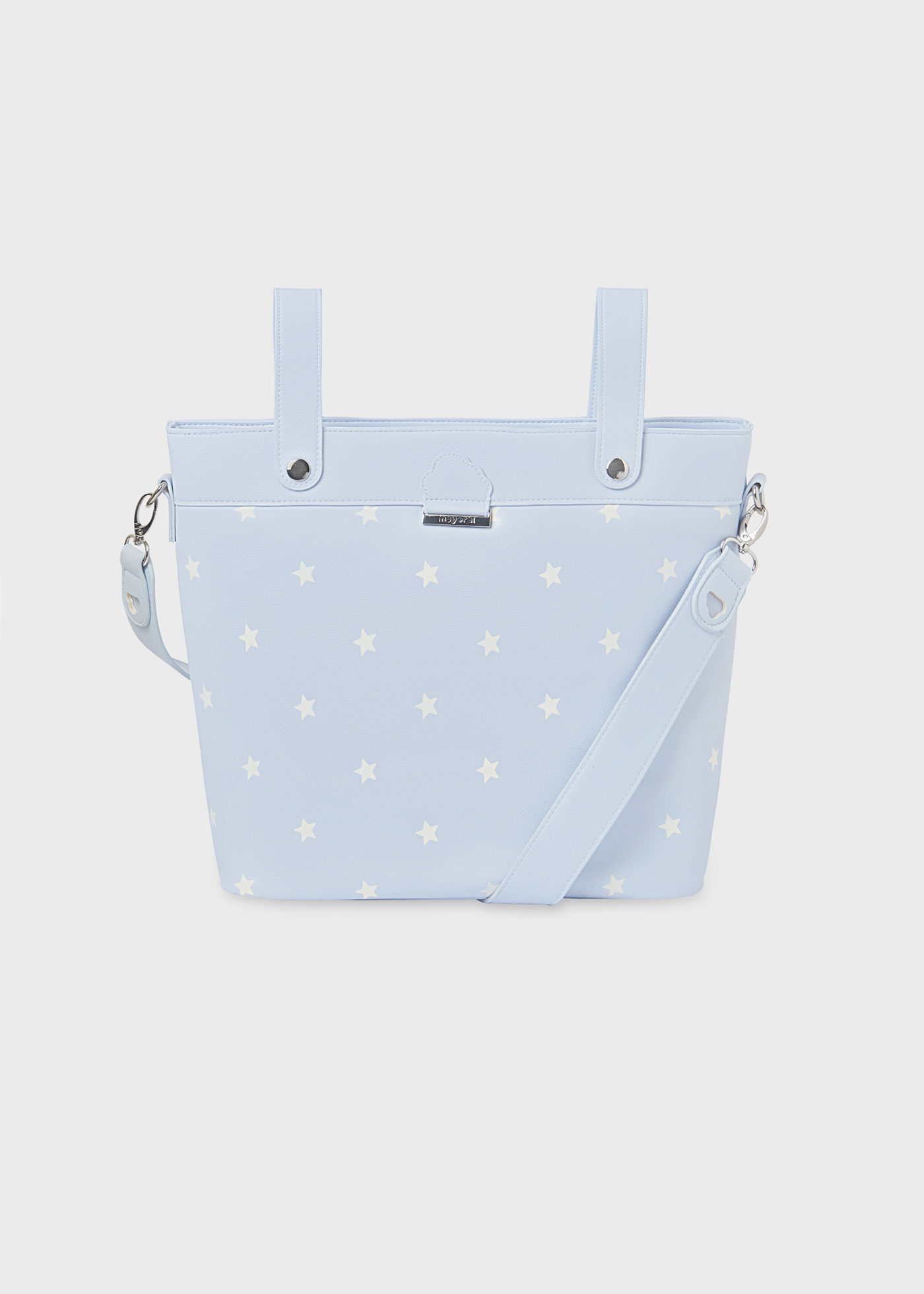 Bolsa de maternidade com cesto de pão em formato de estrela
