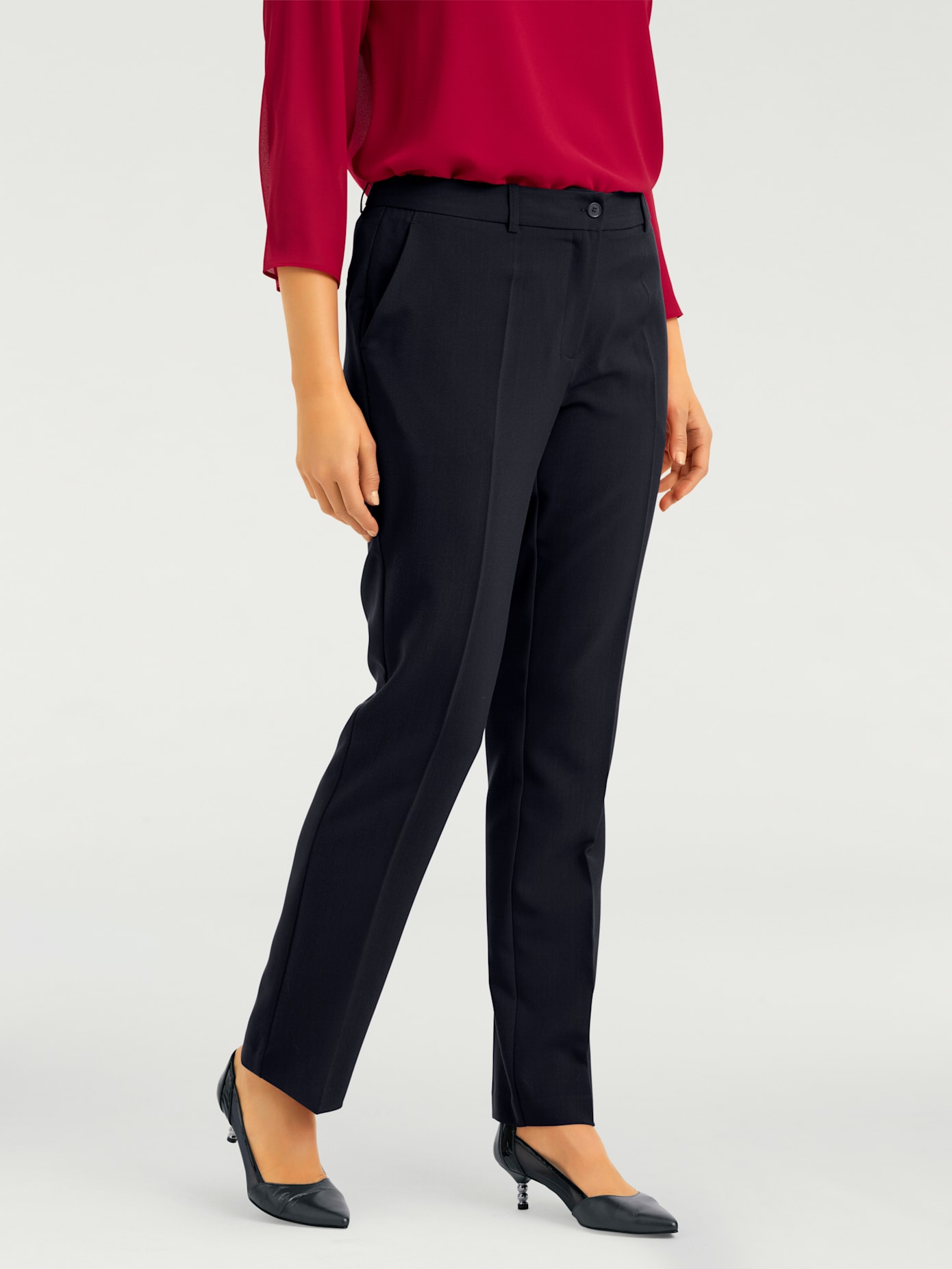 Tailleur pantalon coupe droite