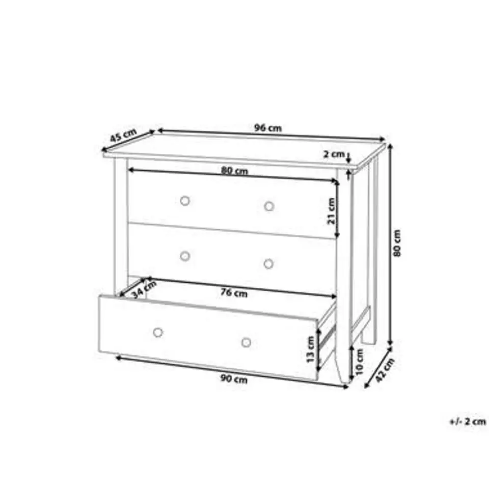 TORRANCE - Commode - Wit - MDF