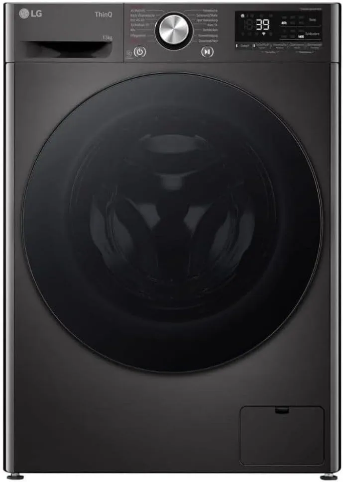LG F2V7SLIM9B Waschmaschine | 9 kg | Energie A | Steam | Schwarz [Energieklasse A]
