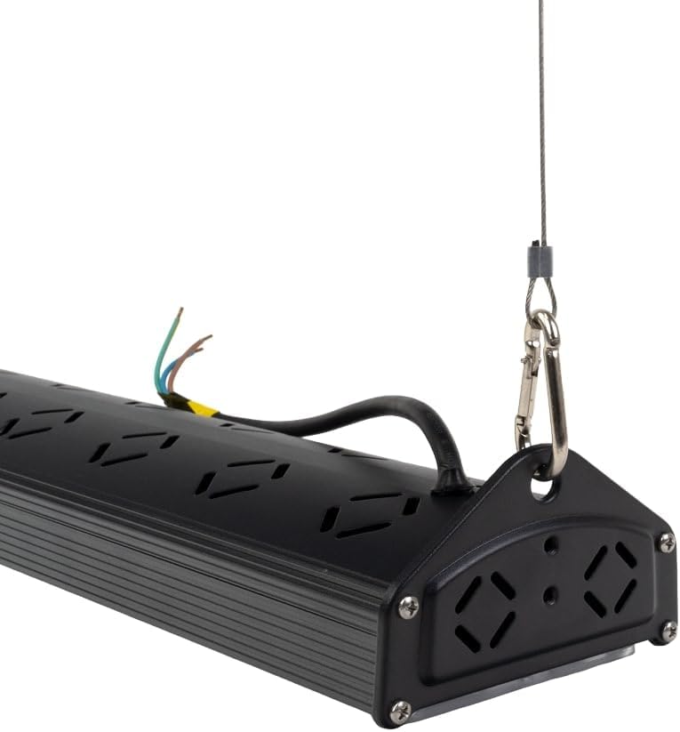 LUXULA LED Hallenleuchte High-Bay Hallenstrahler mit Marken-LEDs 2 Stück - 100W 12000lm - 5000K Neutralweiß Tageslicht - IP65 IK08 - linear - Industrielampe Lager Deckenleuchte Feuchtraumleuchte