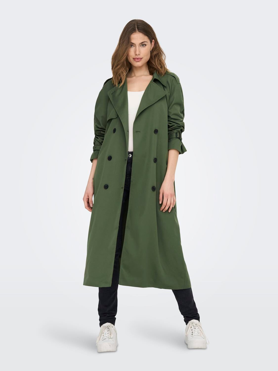 ONLCHLOE Trenchcoat Four Leaf Clover