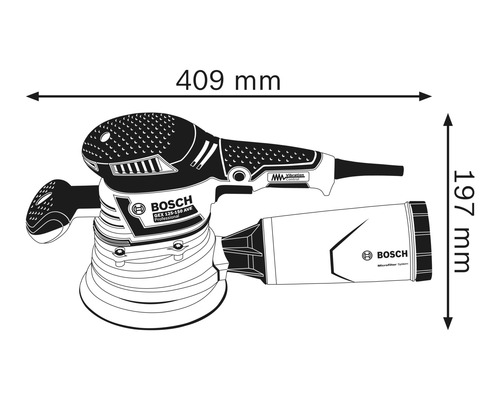 Bosch Professional GEX 40-150 excenterschuurmachine inclusief 1 x schuurblad en schuurzool (150 mm)