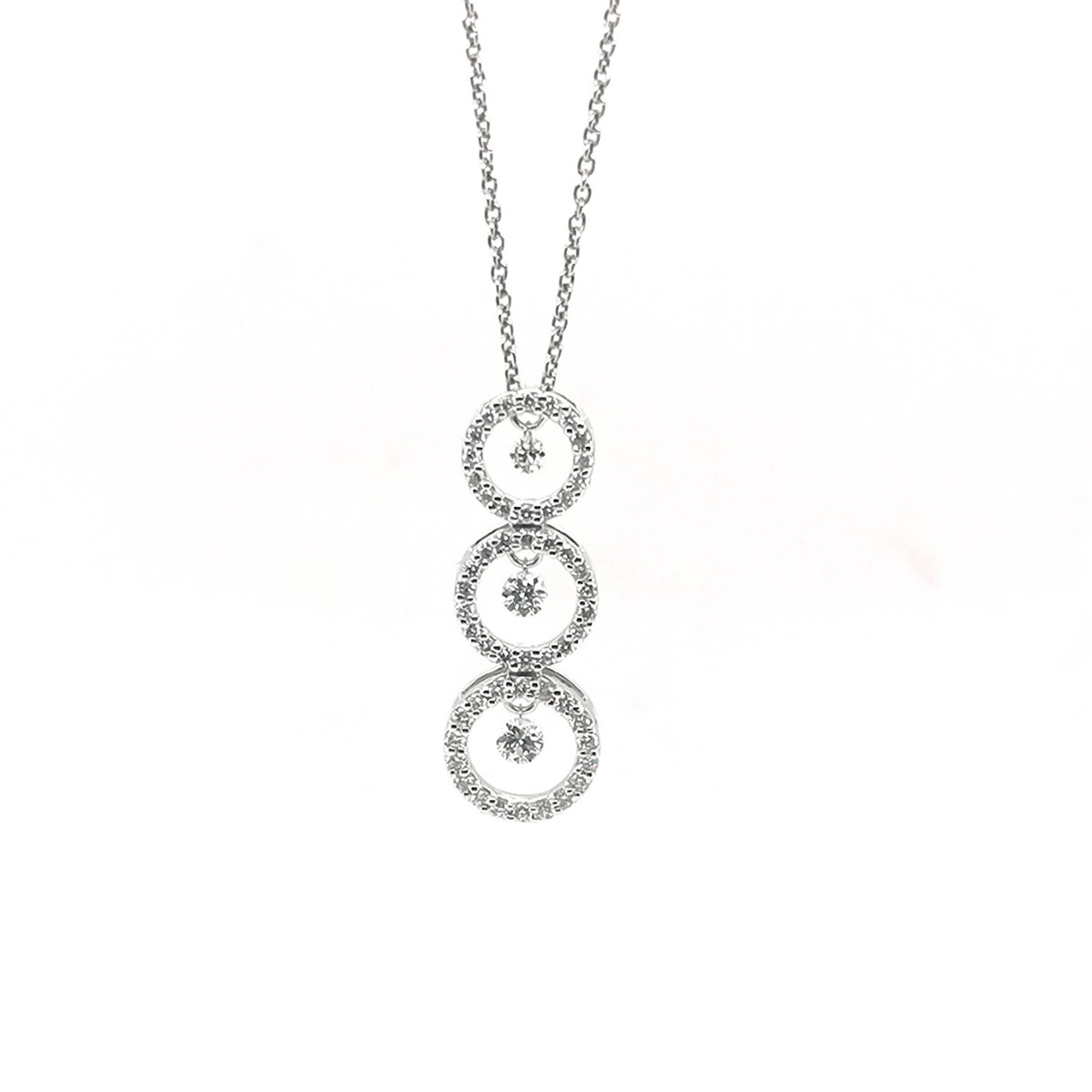 Collier Brillaxis diamants en or blanc 750/1000