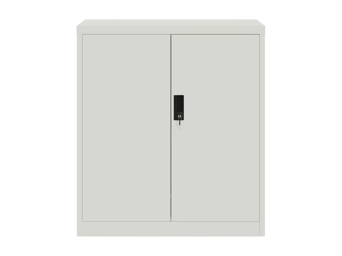 Classeur gris clair 79x40x90 cm acier