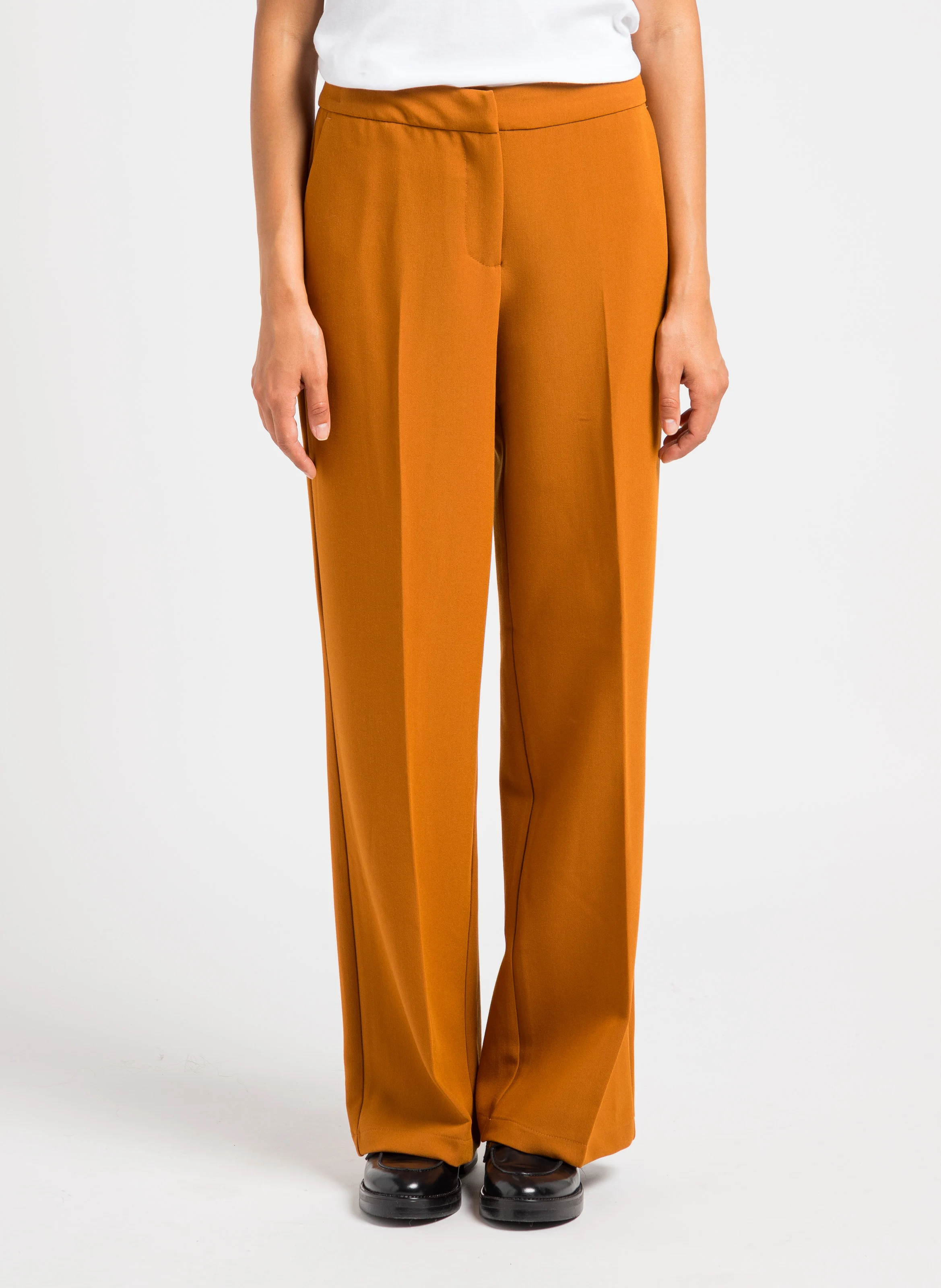 WINNIE - Pantalon à pinces large | Marron