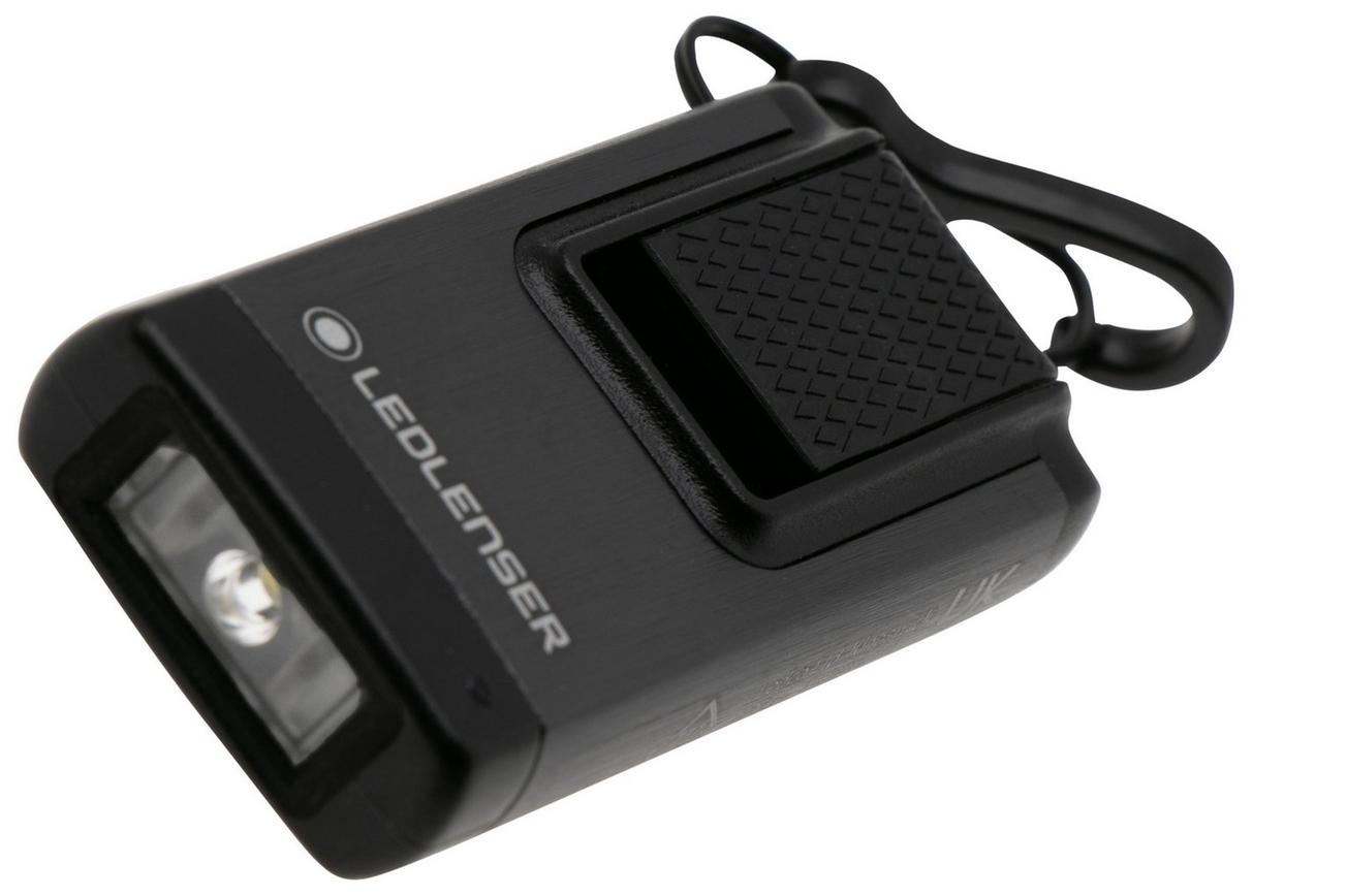 Ledlenser K4R oplaadbare sleutelhangerzaklamp, 120 lumen, grijs