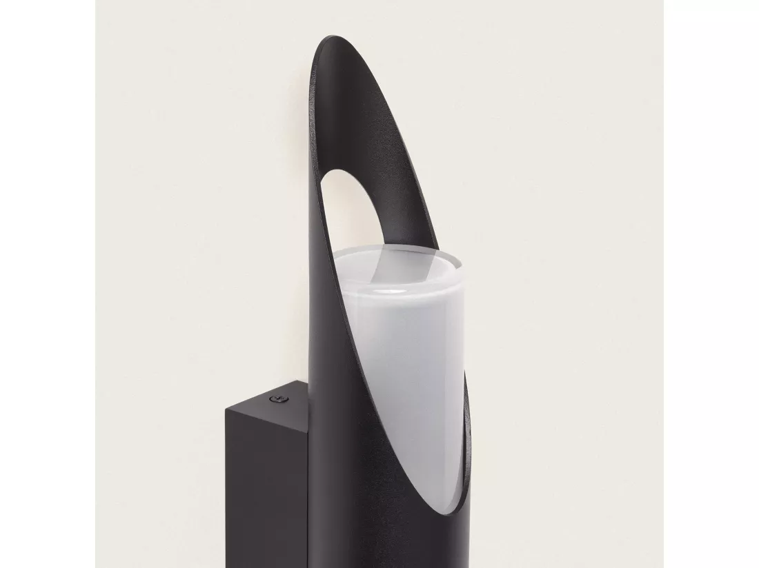 Applique Murale Extérieure Aluminium Oblong Noir