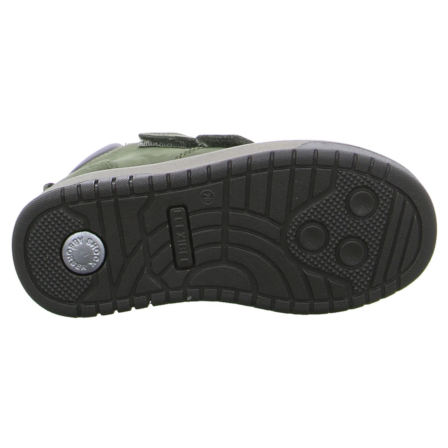IMAC Kleinkinder-Halbschuh Klett Olive Leder  Stiefel