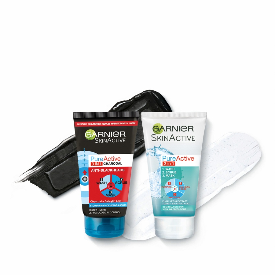 Garnier PureActive 3-In-1 Charcoal 150ml