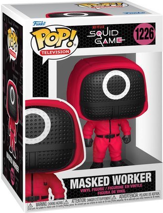 Figurine POP Tv Soldat Rouge Avec Masque Cercle Squid Game