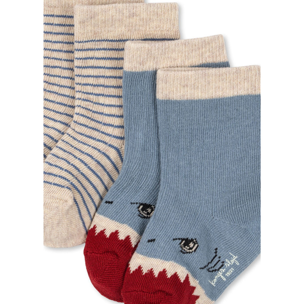 Køb Konges Sløjd Shark 2 Pak Shark Rib Strømper