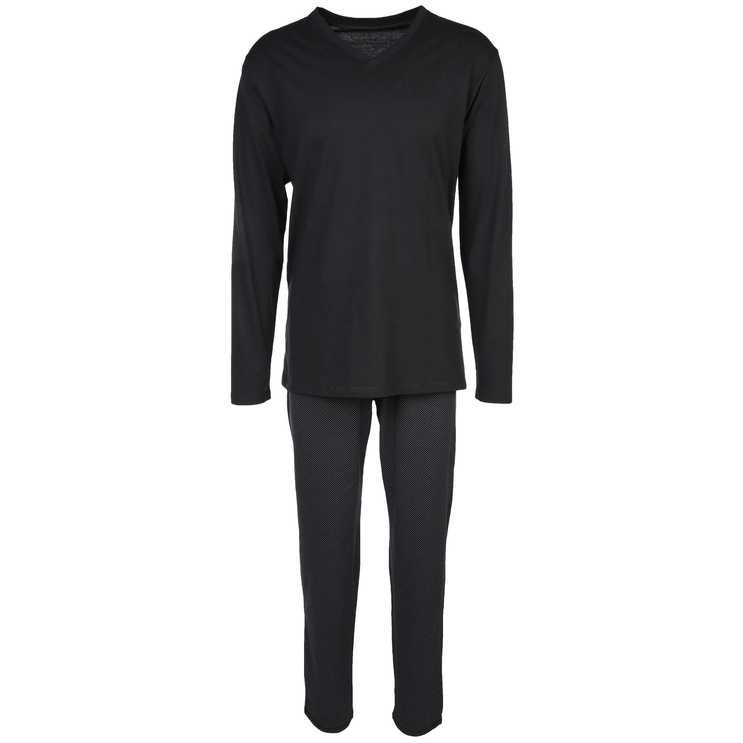Herren Pyjama mit V-Ausschnitt