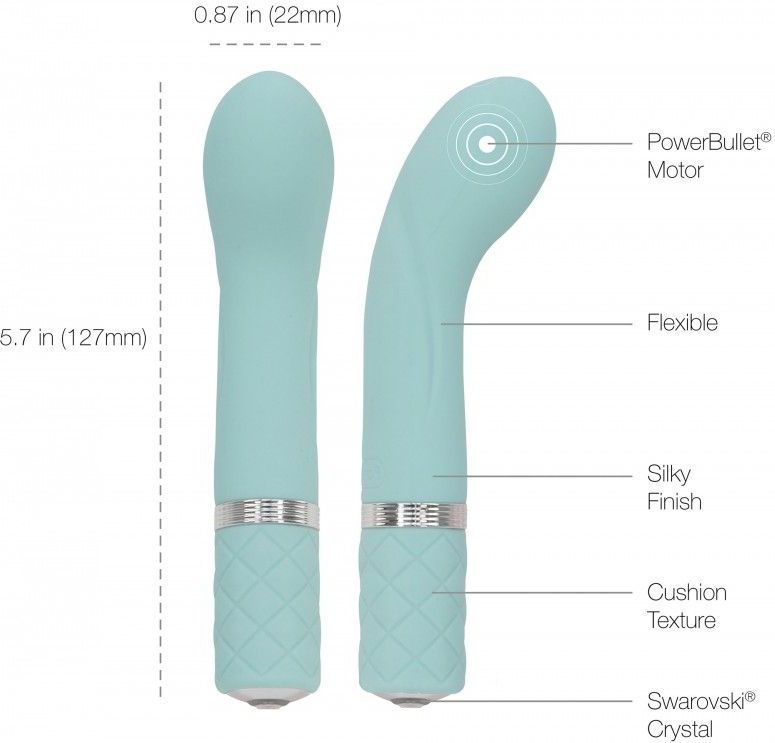 Pillow Talk Oplaadbare Mini Vibrator Racy - mintgroen