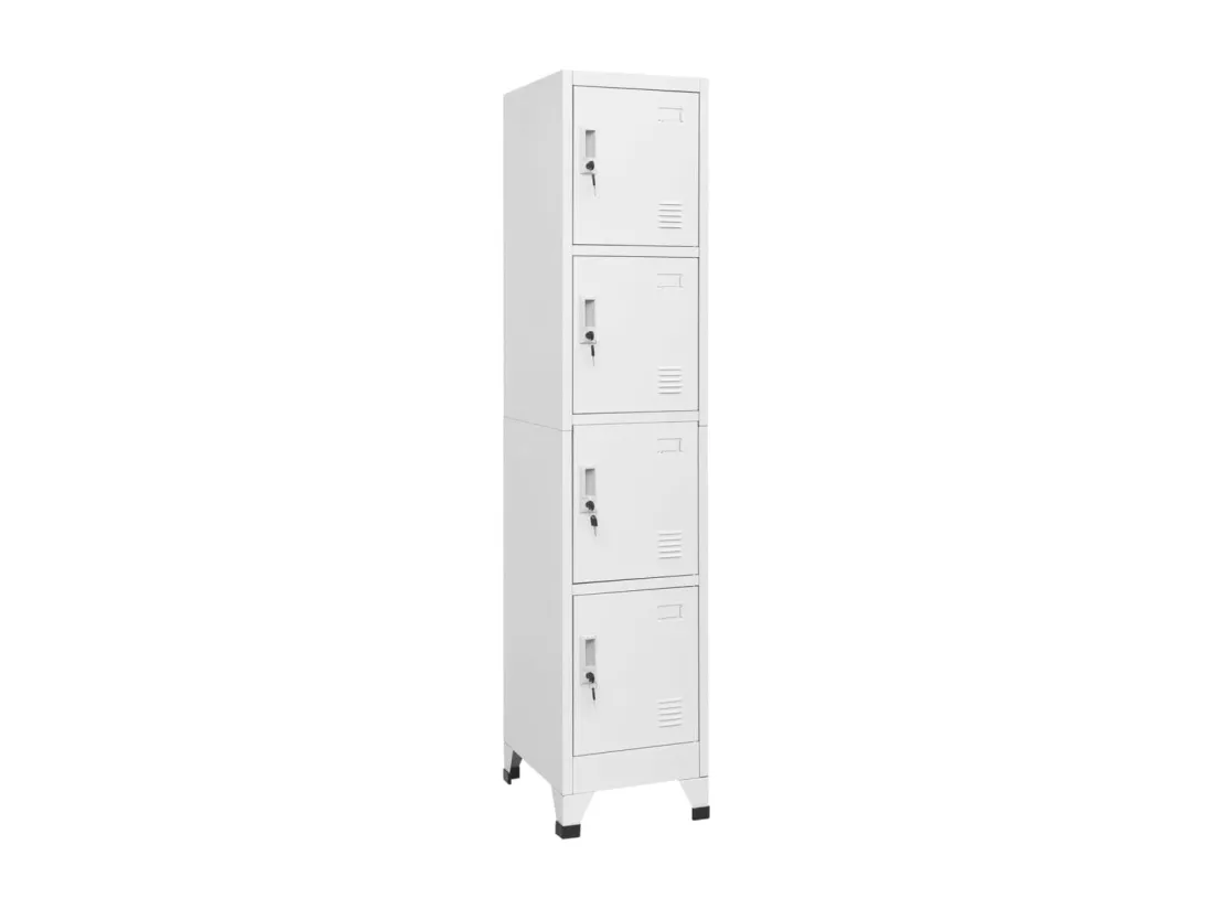Armoire à casier avec 4 compartiments 38x45x180 cm