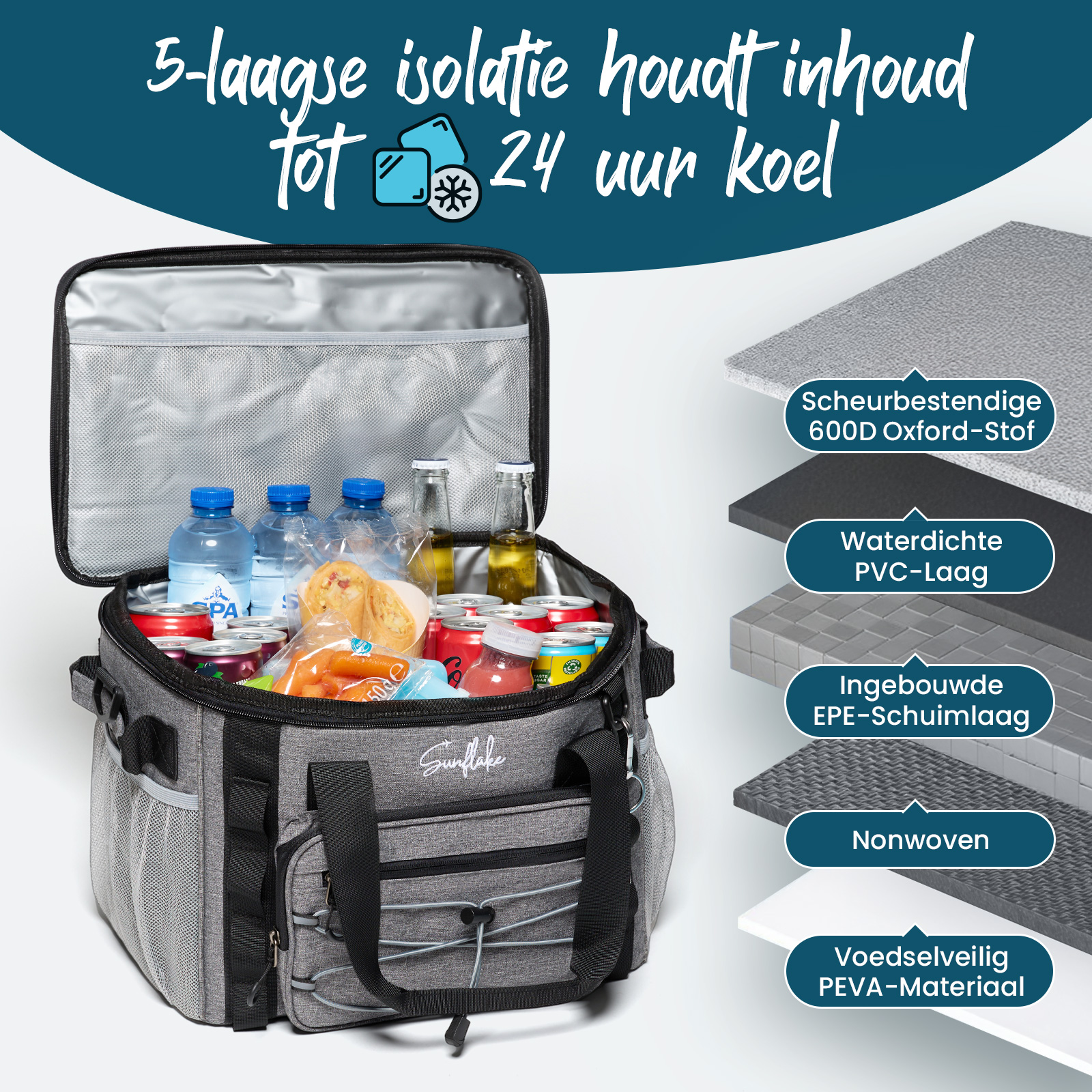 Sunflake opvouwbare koeltas - 22 liter