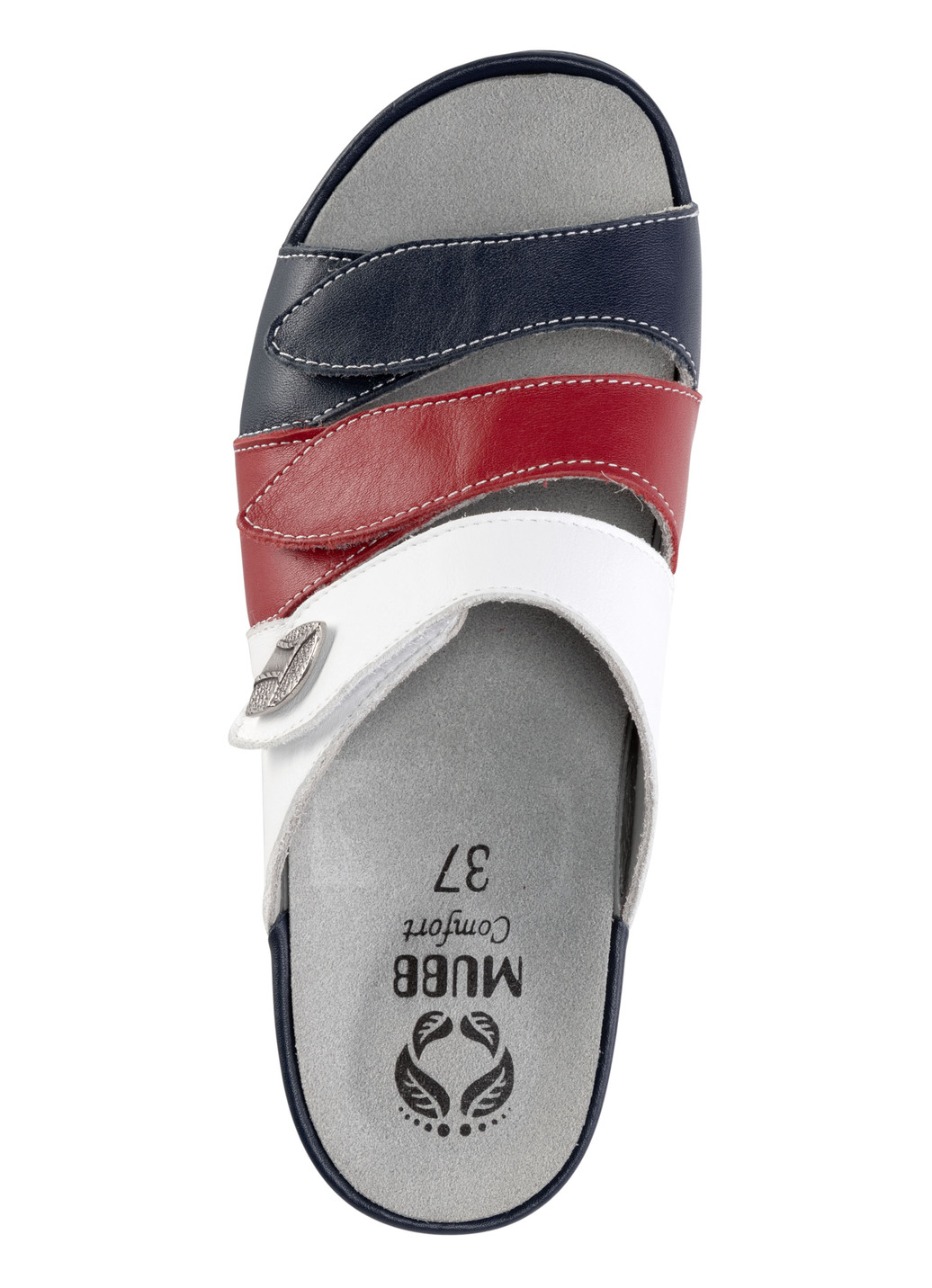 Mubb Pantolette aus Nappaleder mit Metallschmuck