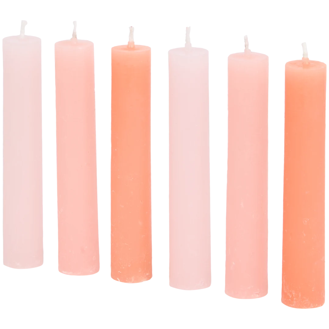 Dinerkaarsen 6 stuks | 12 cm | diverse kleuren