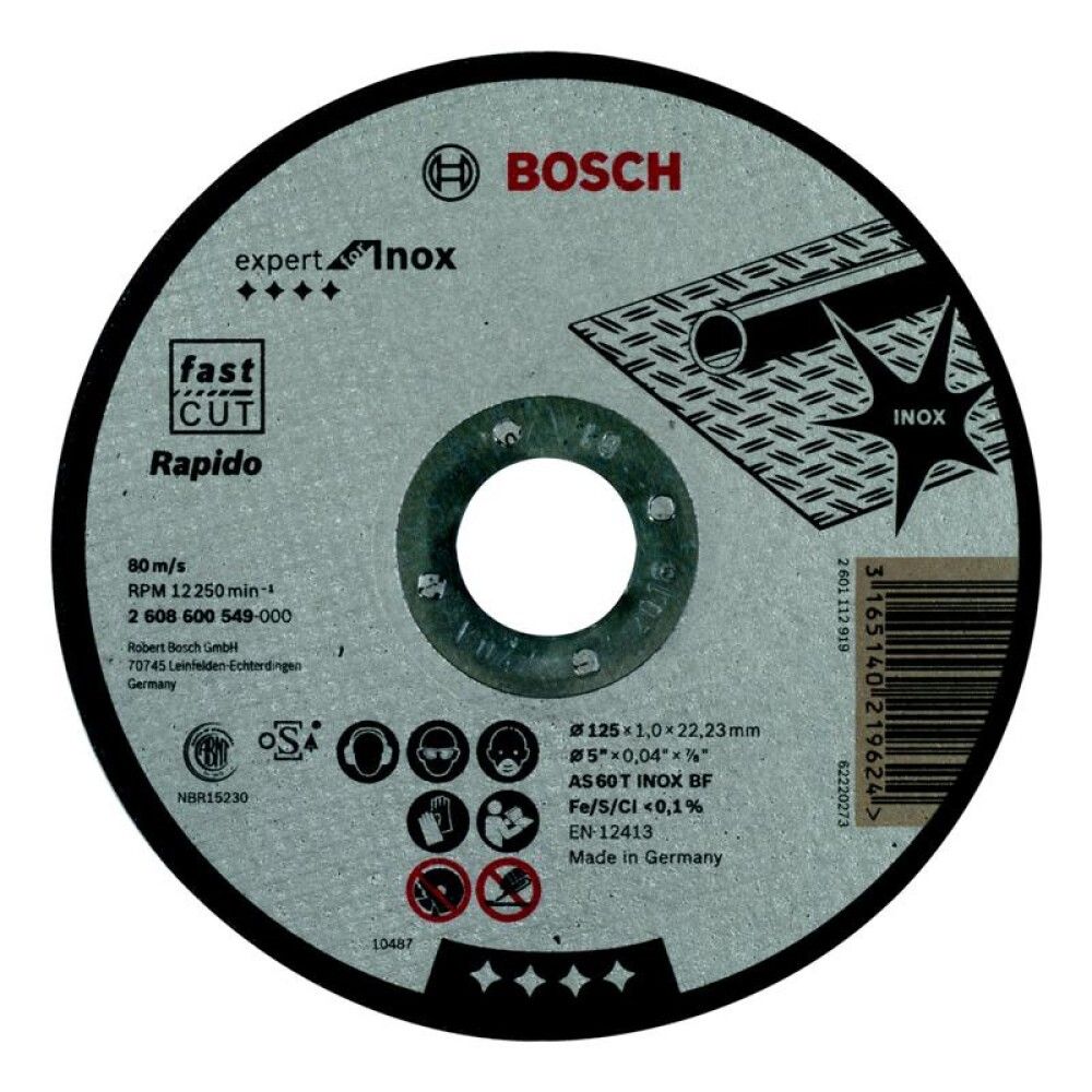 KAPPSKIVE BOSCH RAPIDO 125X1MM