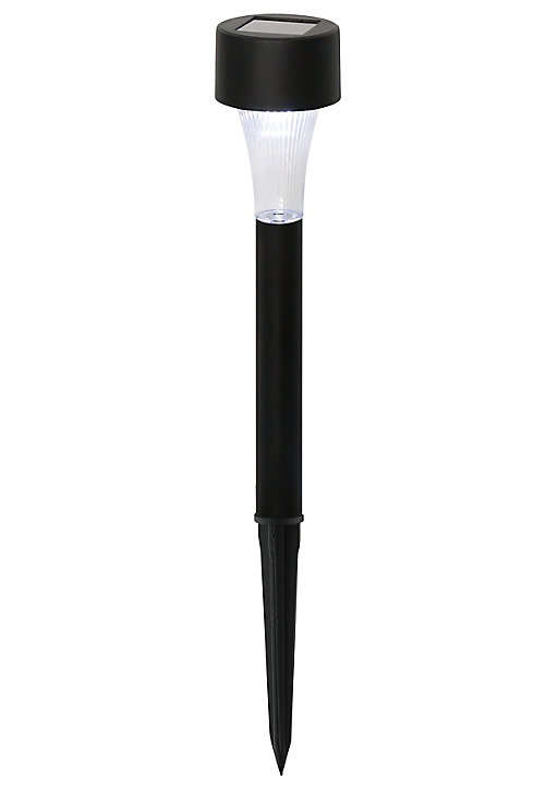 10 Balises extérieure LED à énergie solaire IP44 0.06W Ø4.5cm H.29.5 cm Noir