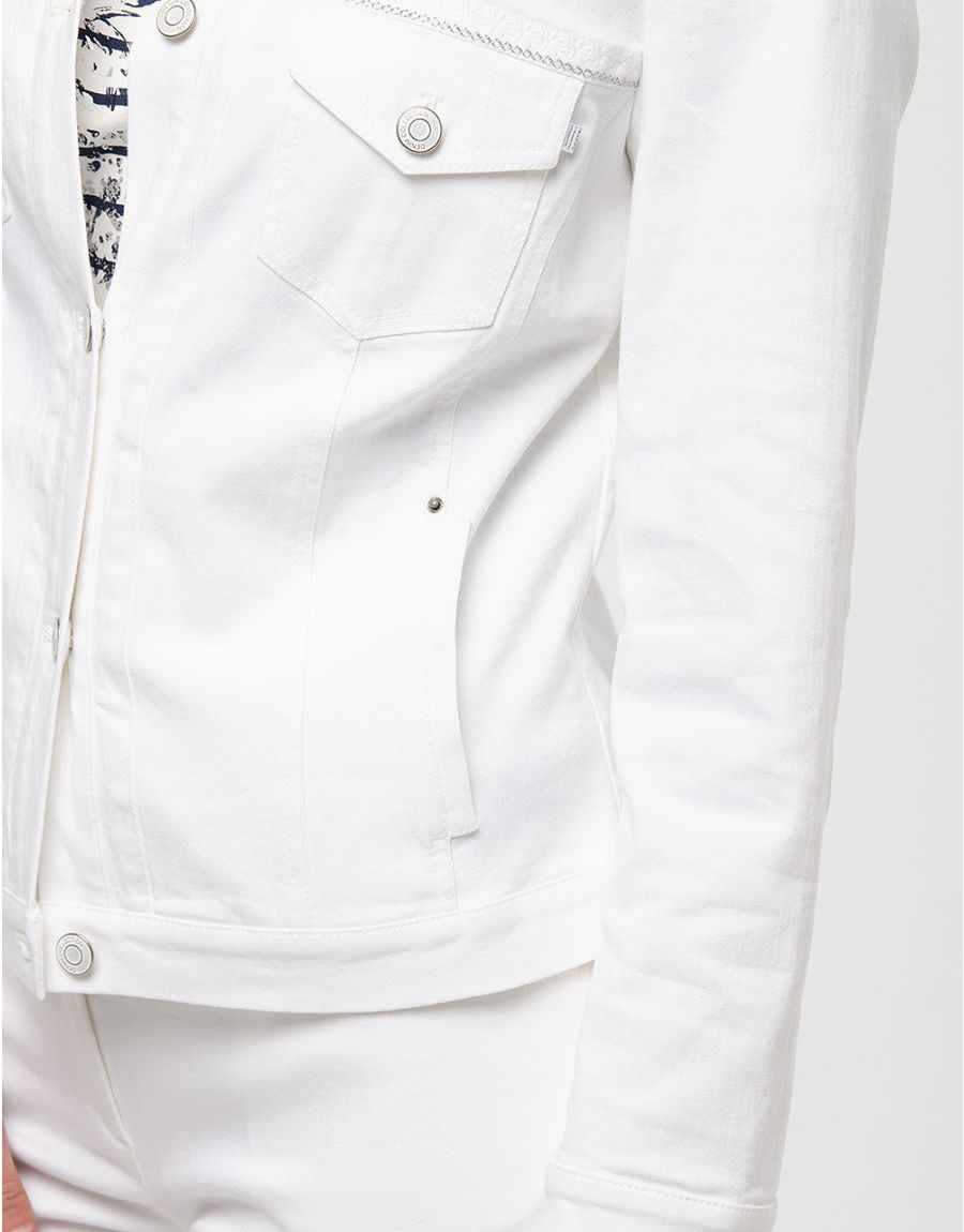 Veste en jean blanc