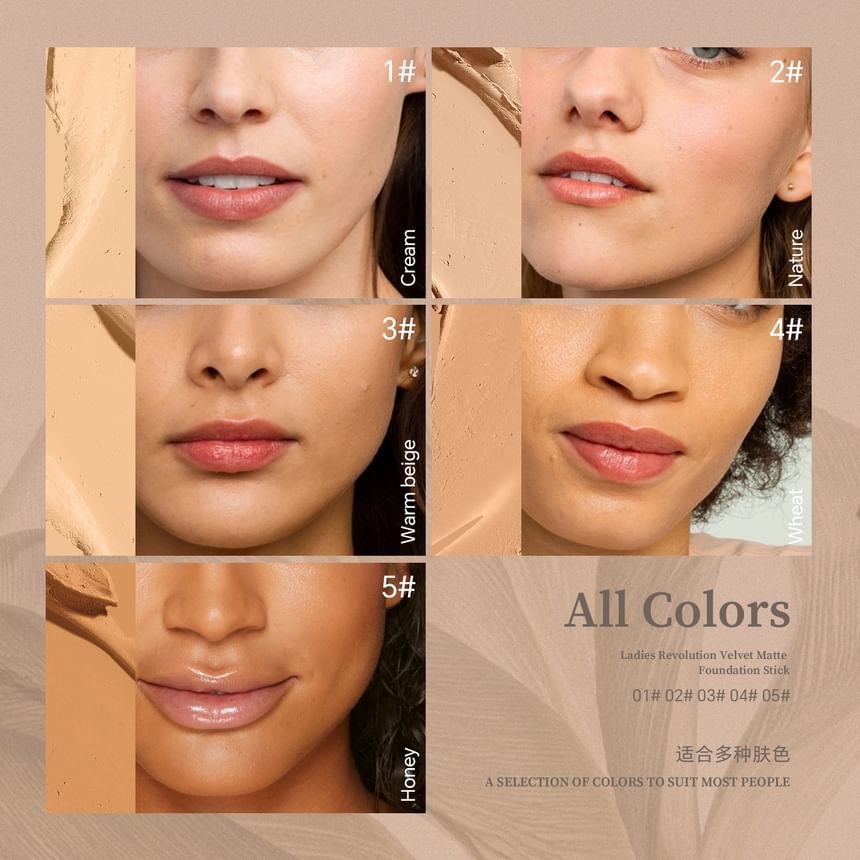 DEROL - Matte Foundation Stick - #04-#05