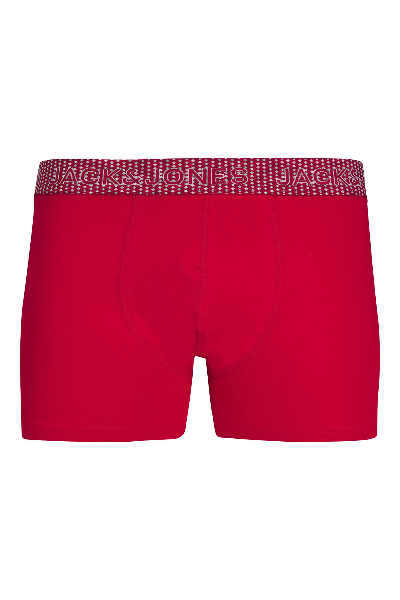 Conjunto de 3 cuecas boxer de algodão combinando.