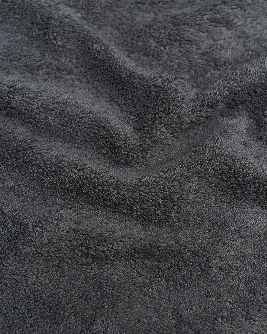 Tekla Organic Terry Hand Towel Charcoal Grey