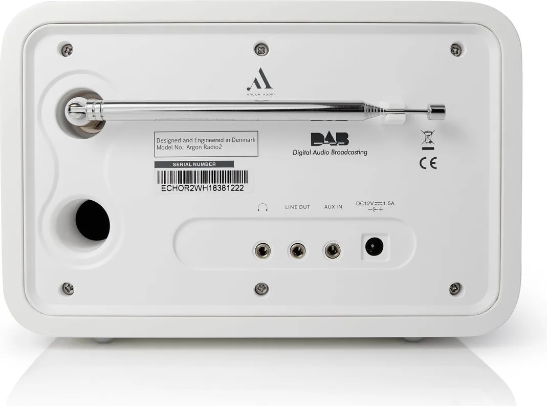 Argon audio Radio 2 Blanc Radios réveils