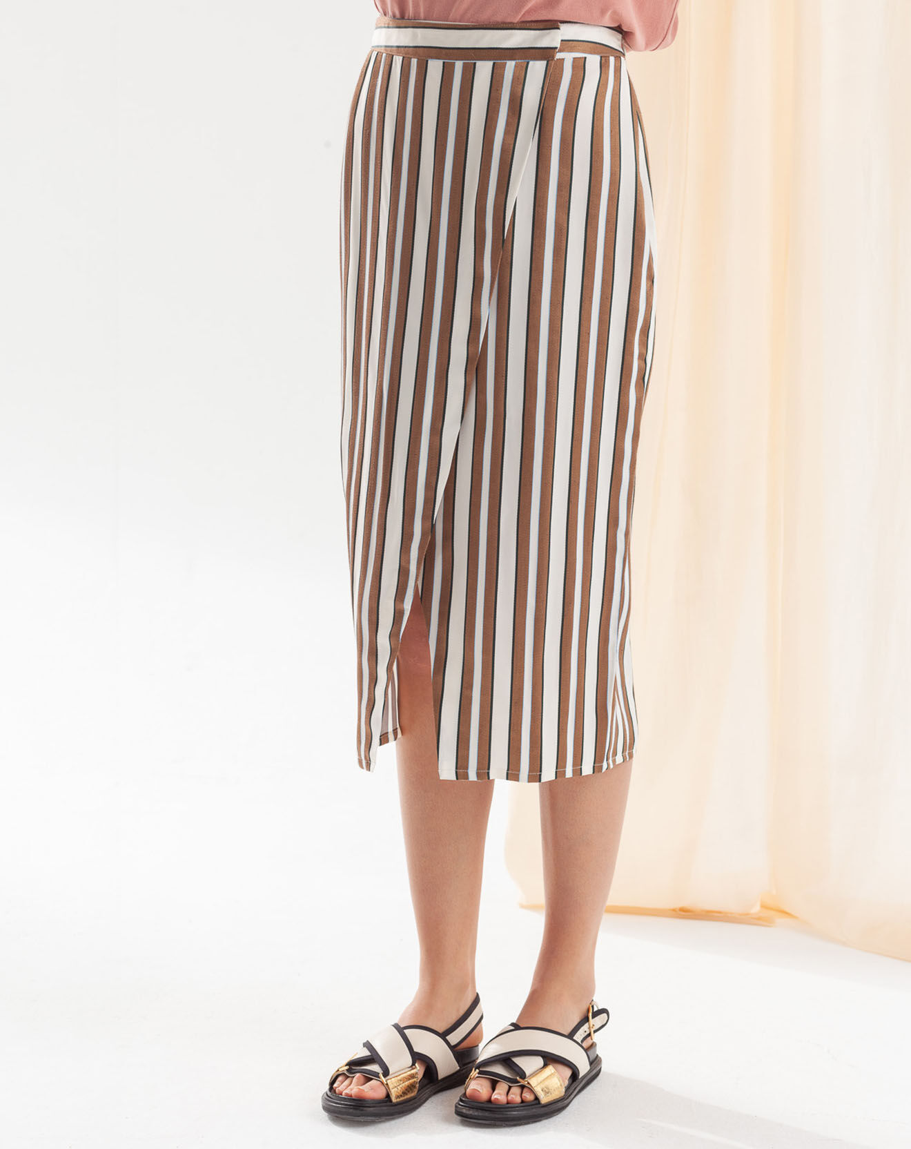 Chloé Stora Jupe en Coton & Lin Japan naturel