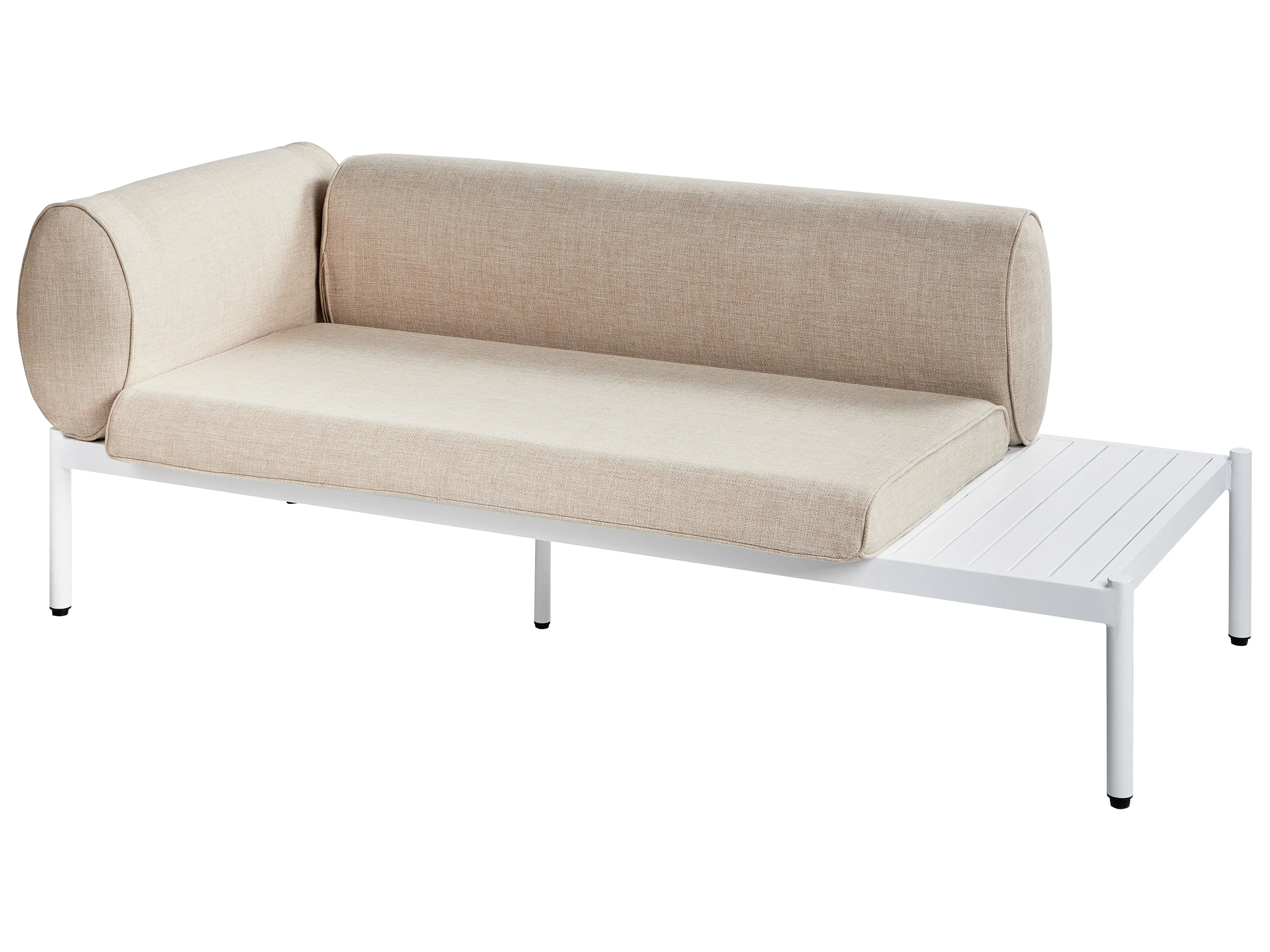Tuin hoekloungeset met tafel 5-zits RASIGLIA linkszijdig Metaal Beige