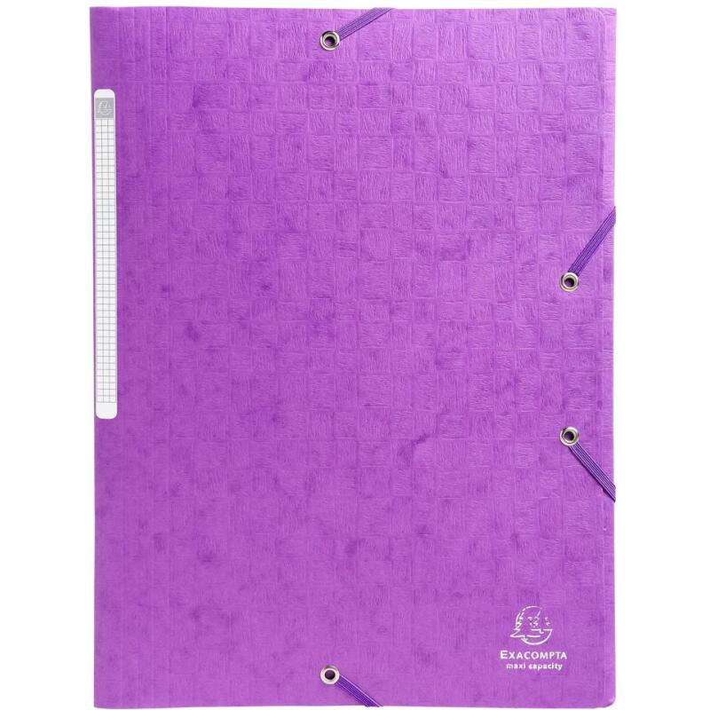 Chemises à élastiques carte lustrée 3 rabats monobloc