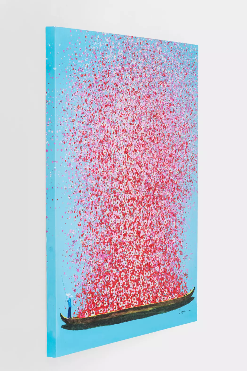 Wandbild 100 x 80 cm Touched Flower Boat