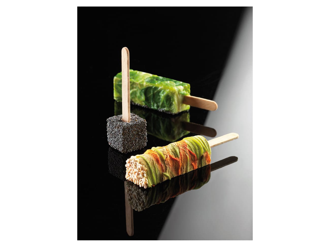 Moule silicone pour glace - 10 barres rectangles - 40 x 12 cm - Silikomart