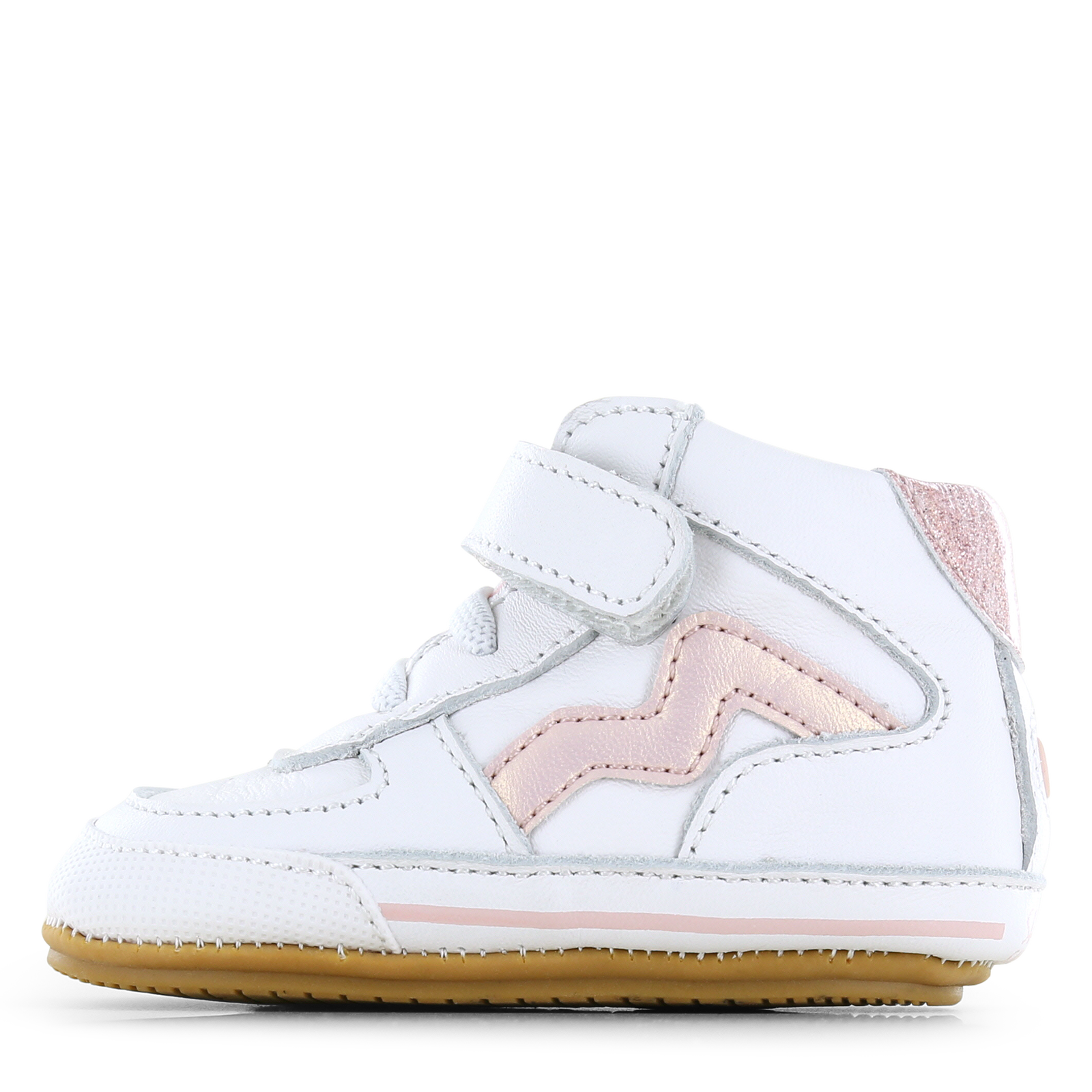 Shoesme wit-roze BABY-PROOF® schoentje Leer | Meisjes schoenen