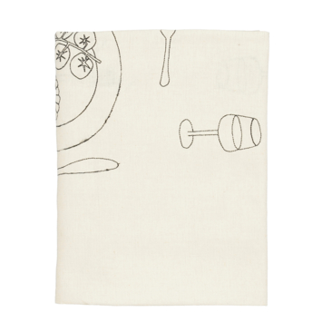 Tafelkleed beige - l250xb140cm