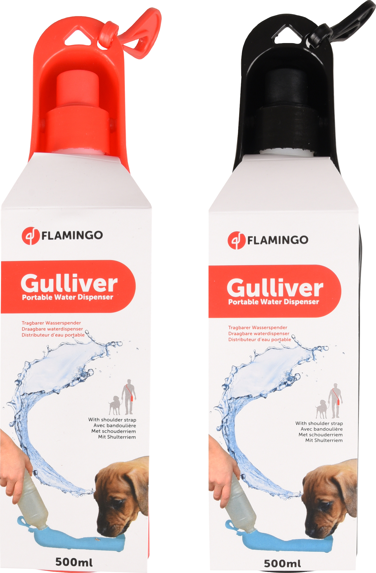 Flamingo f-512287 - Bouteille Gourde avec Gamelle Intégrée pour Chiens